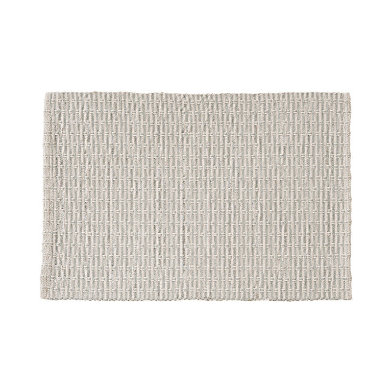 Woven placemat made of cotton blend with waffle texture