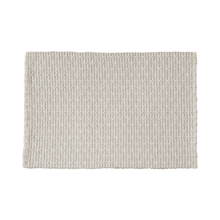 Woven placemat made of cotton blend with waffle texture