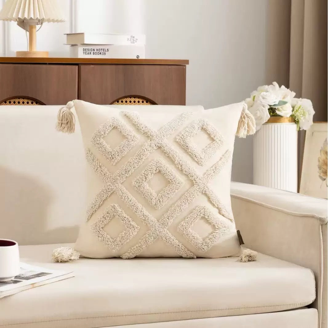 Luxurious Textured Decorative Throw Pillow