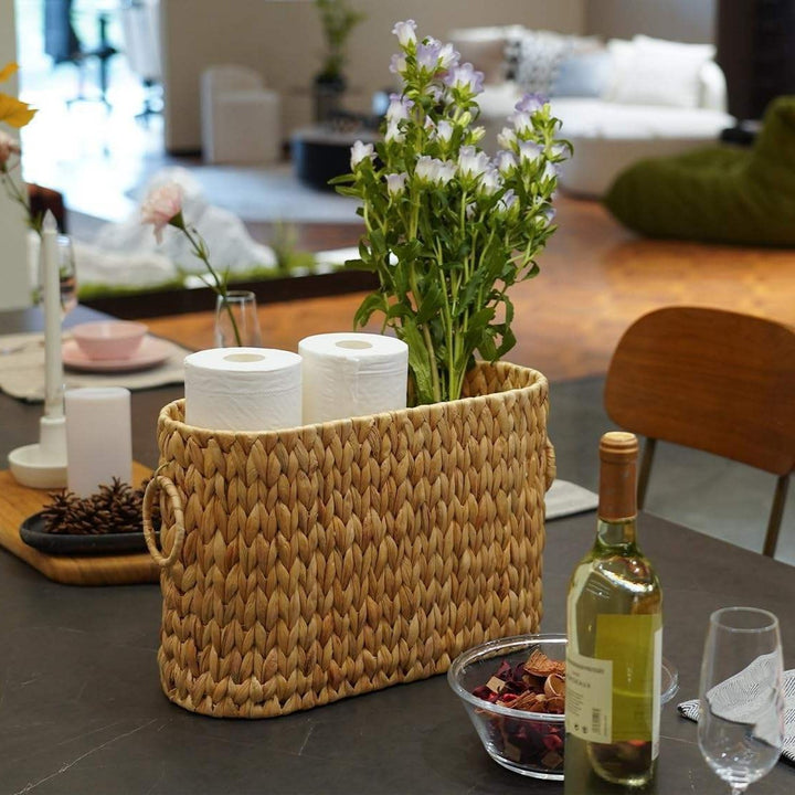 Practical Storage Basket Made of Natural Materials