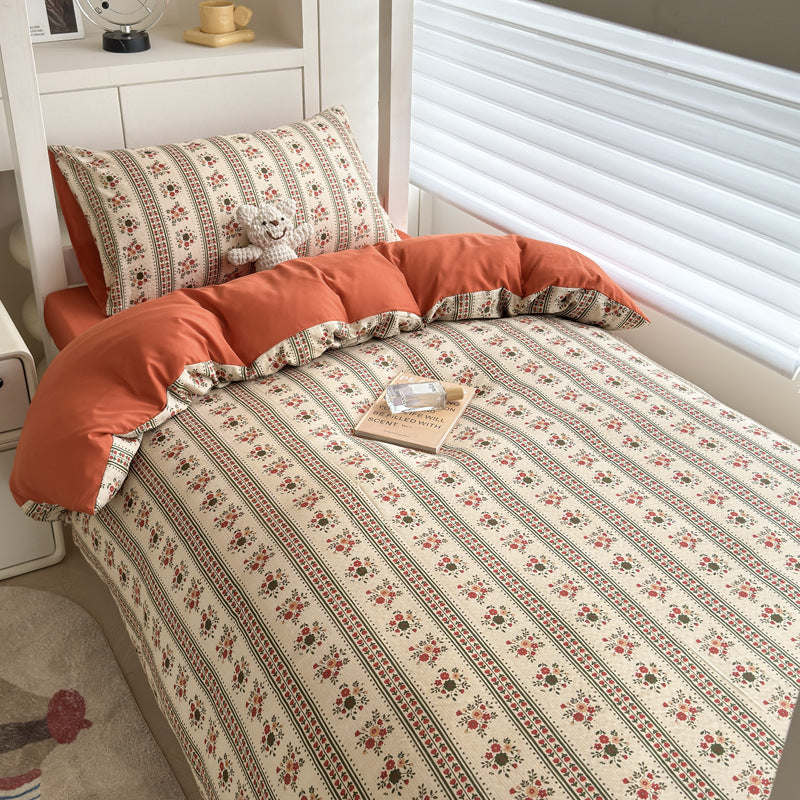 Polka Dot Patterned Duvet Cover Set