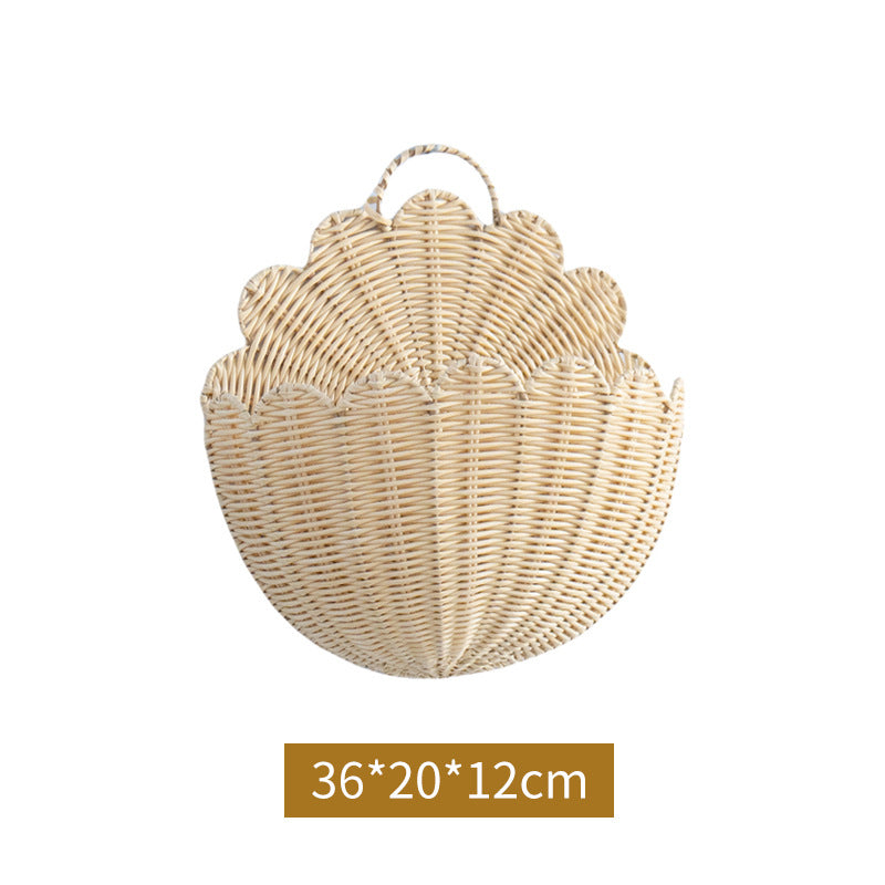 Playful decorative basket in shell design