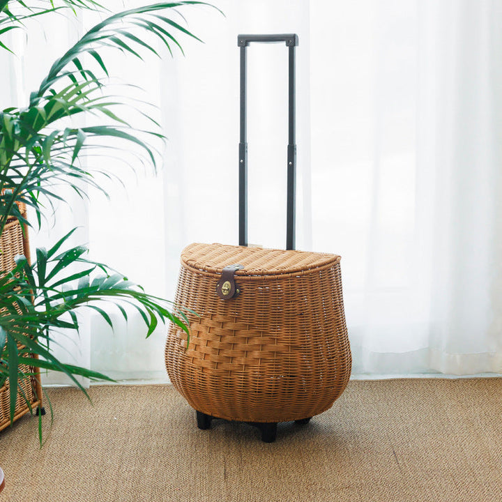 Woven Rattan Lounge Chair