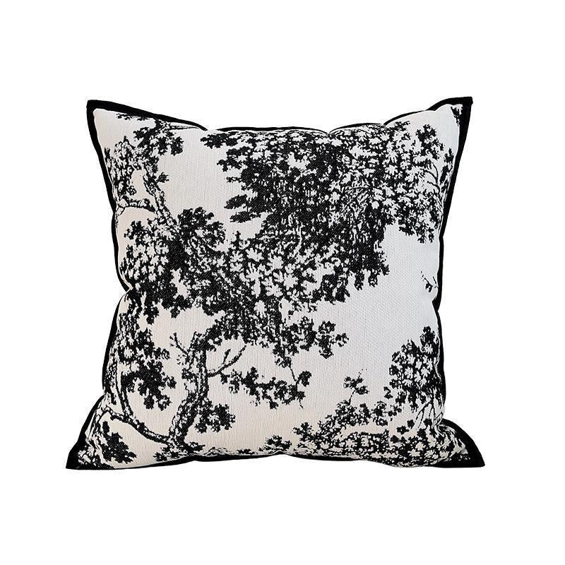Artistic Botanical Print Throw Pillow