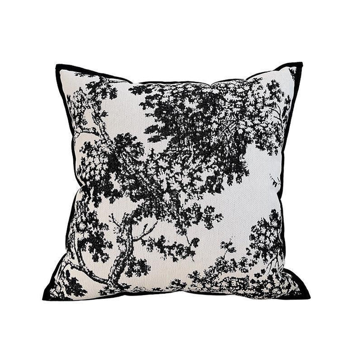 Artistic Botanical Print Throw Pillow