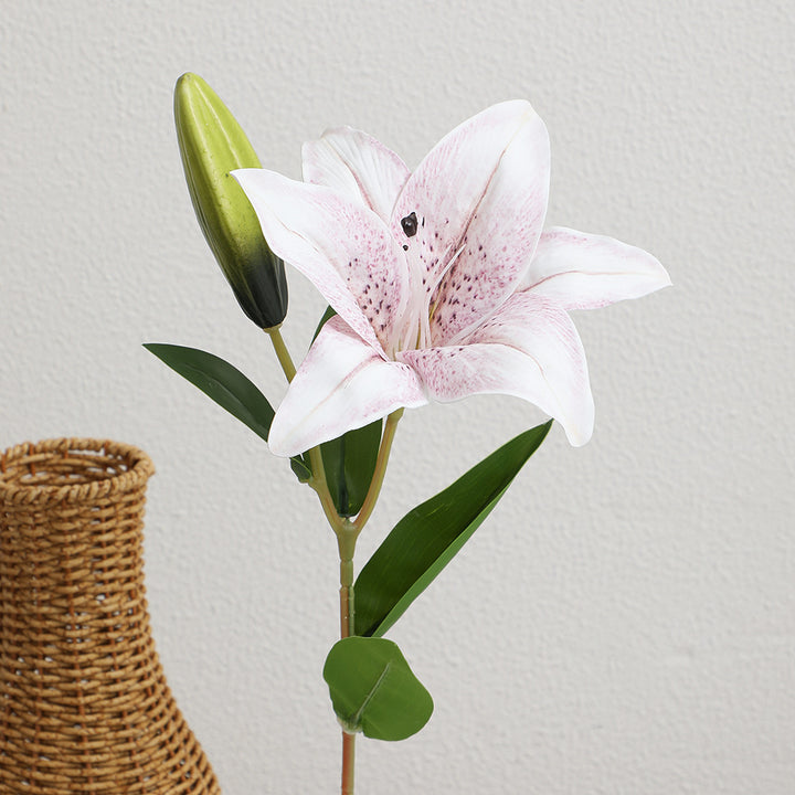 Artificial lily bouquet with realistic details