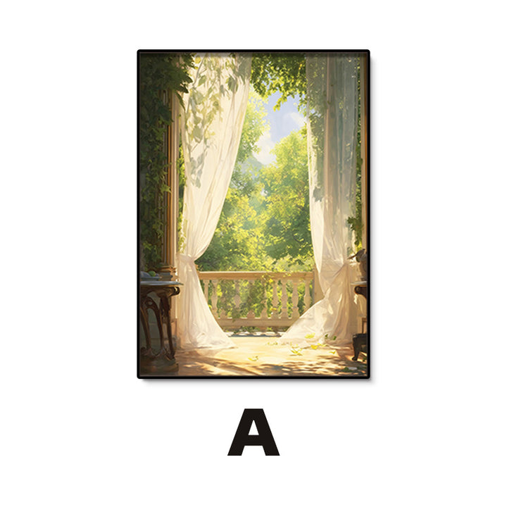 Art Print featuring Serene Garden View