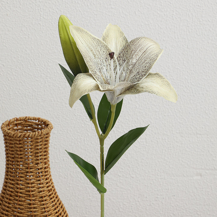 Artificial lily bouquet with realistic details