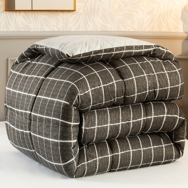 Ultra-Soft Grid Pattern Comforter