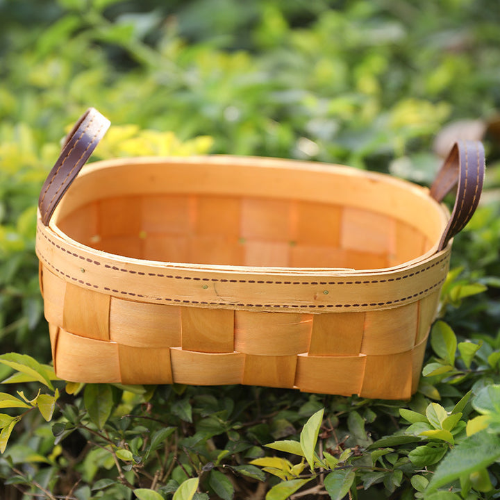 Handcrafted Natural Woven Storage Basket