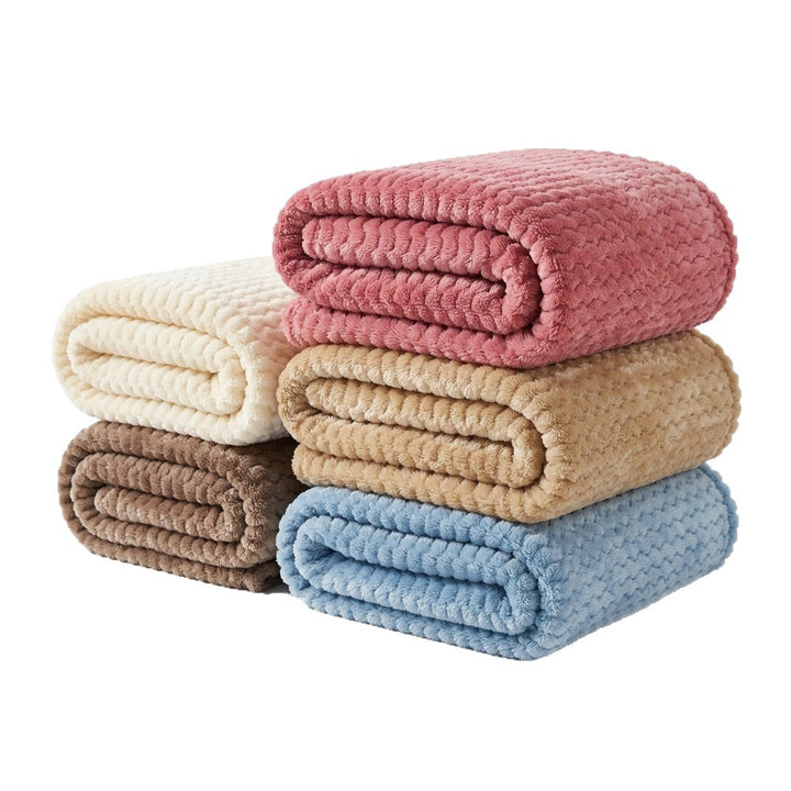Soft Textured Fleece Blanket