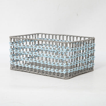 Braided storage basket