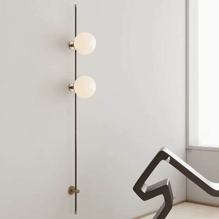 Modern vertical LED wall light