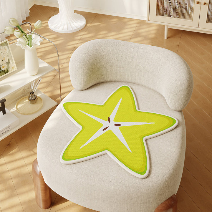 Apple-Shaped Non-Slip Decorative Chair Seat Cushion Pad
