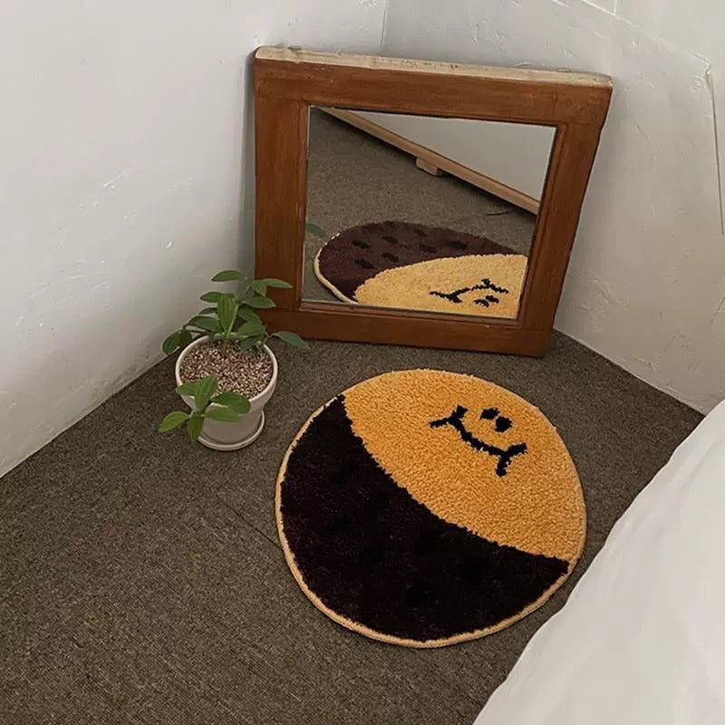 Lemon-Shaped Plush Bath Mat
