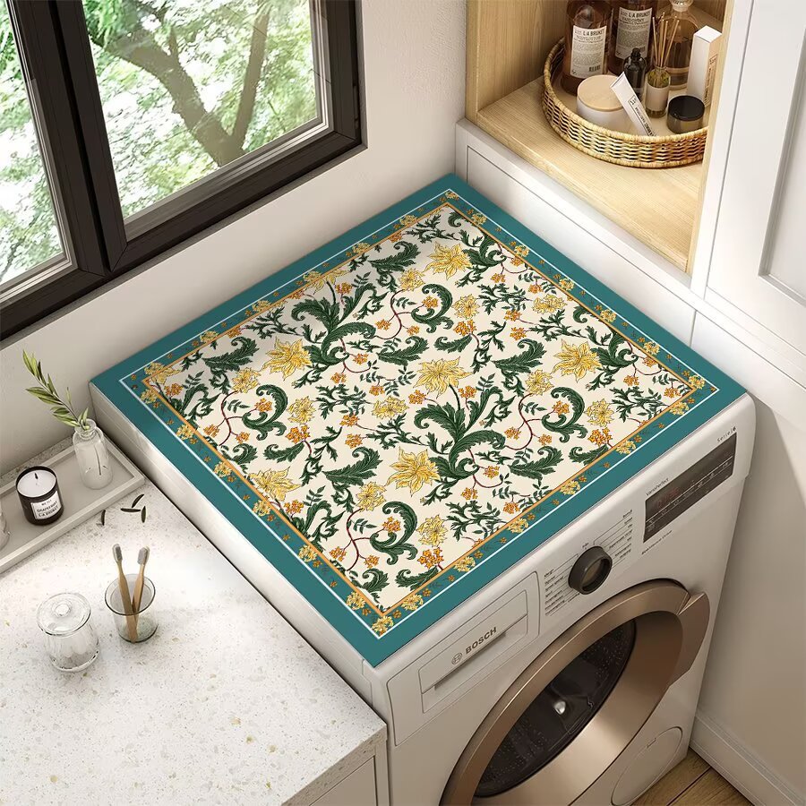 Floral Patterned Laundry Room Top Cover