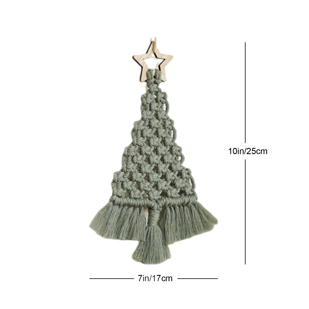 Festive Macrame Christmas Tree Ornament
