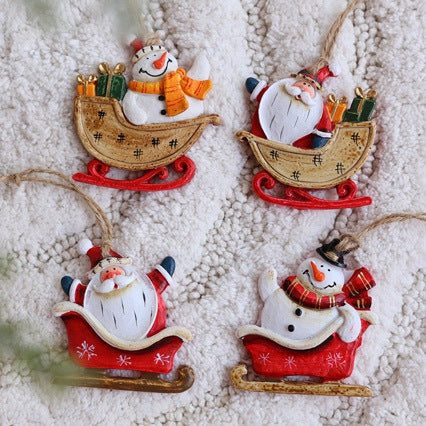 Decorative Santa Claus Sleigh Decoration