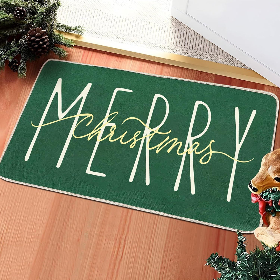 Festive Holiday Door Mat
