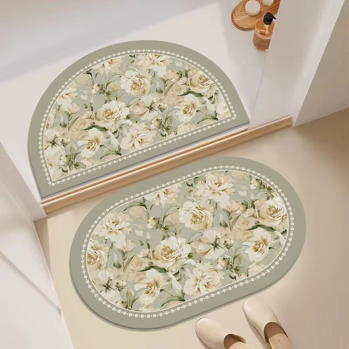 Decorative Floral Entryway Mat