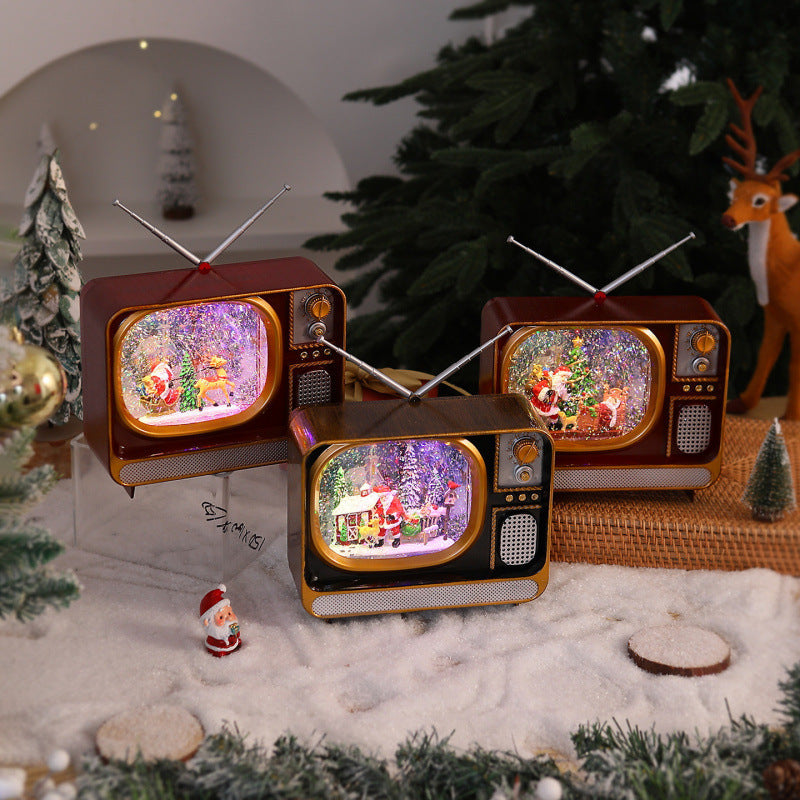 Nostalgic Christmas TV Decoration
