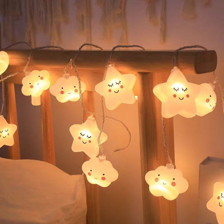 Waterproof Outdoor Rainbow Cloud LED String Lights