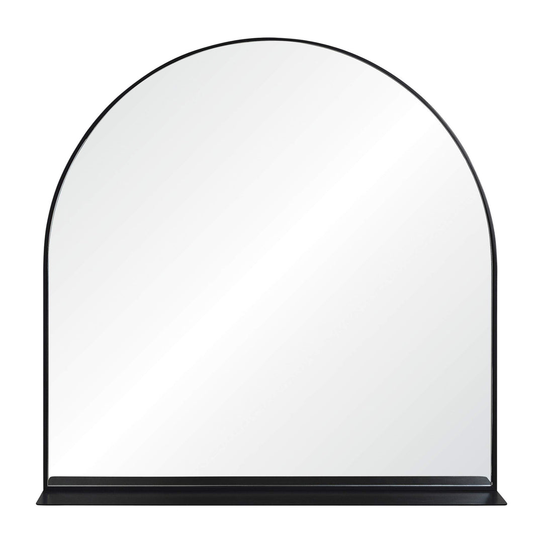 Arch-Shaped Decorative Wall Mirror With Shelf