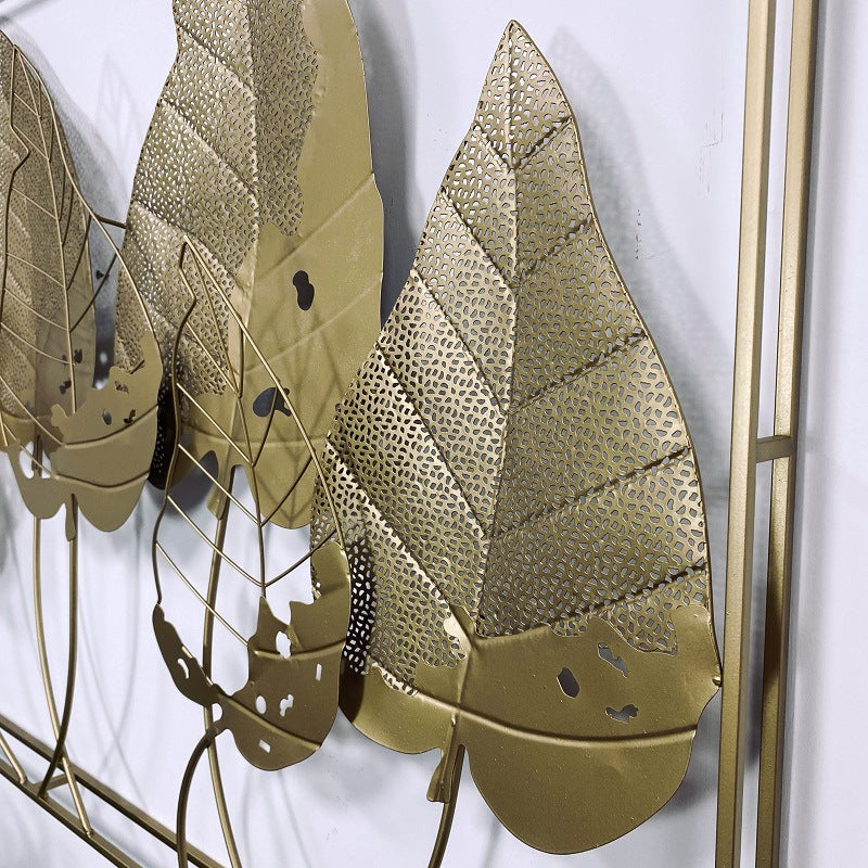 Decorative Metal Leaf Wall Art Sculpture