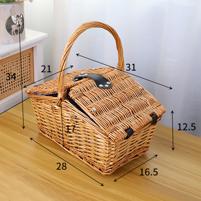 Picnic blanket with waterproof bottom and check pattern