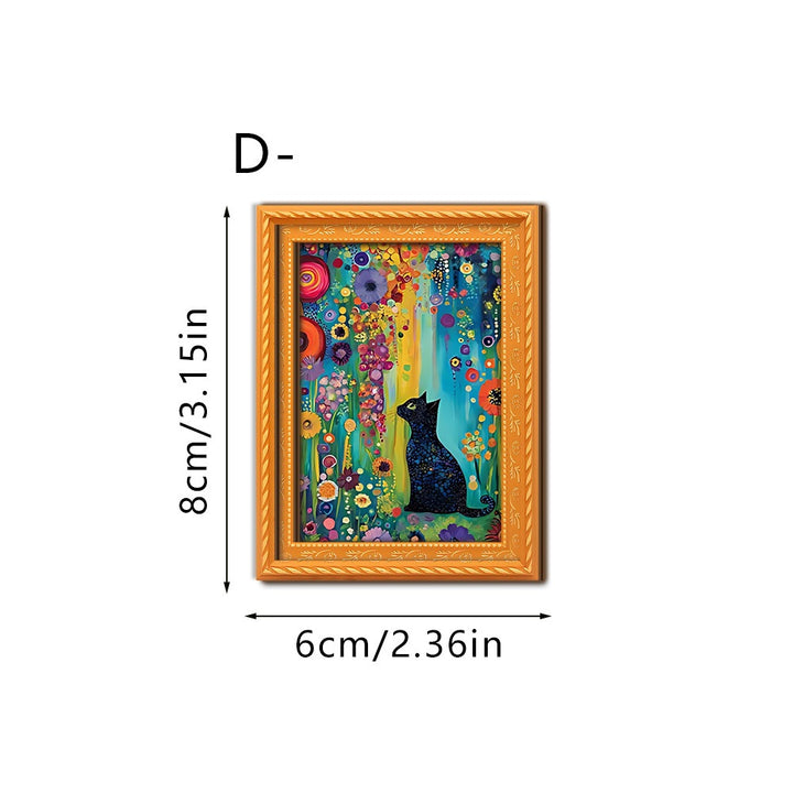 Decorative cat art with futuristic design