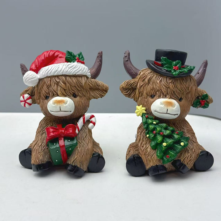 Decorative Highland Cow Figurine