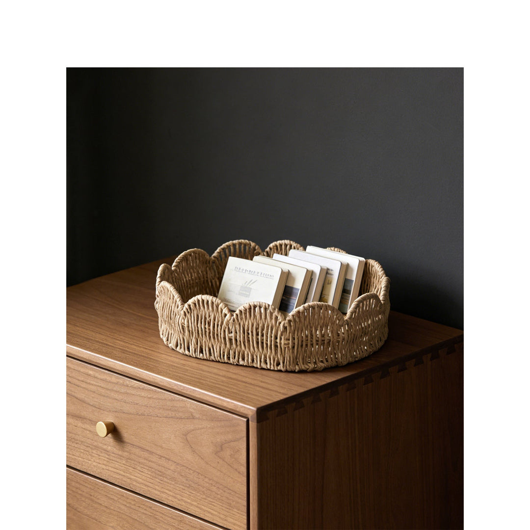 Decorative basket made of willow