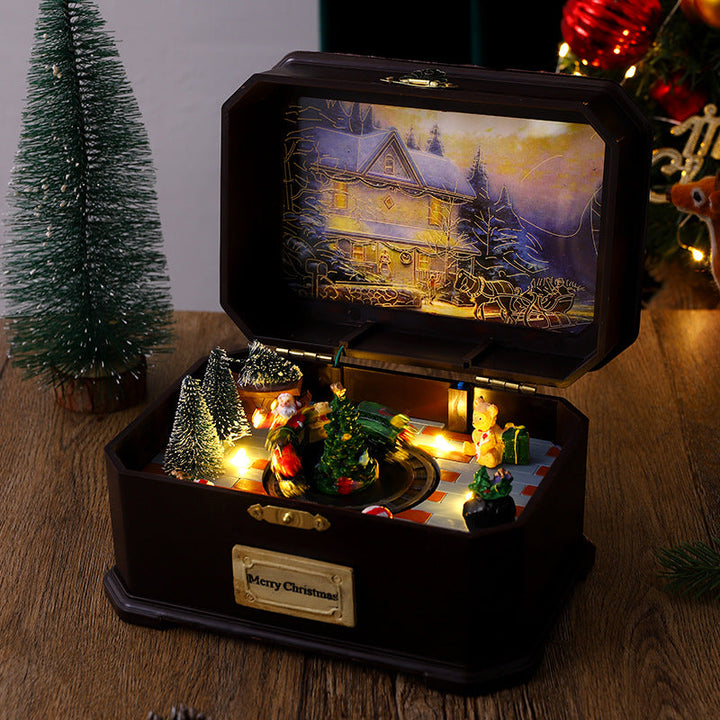 Christmas village music box