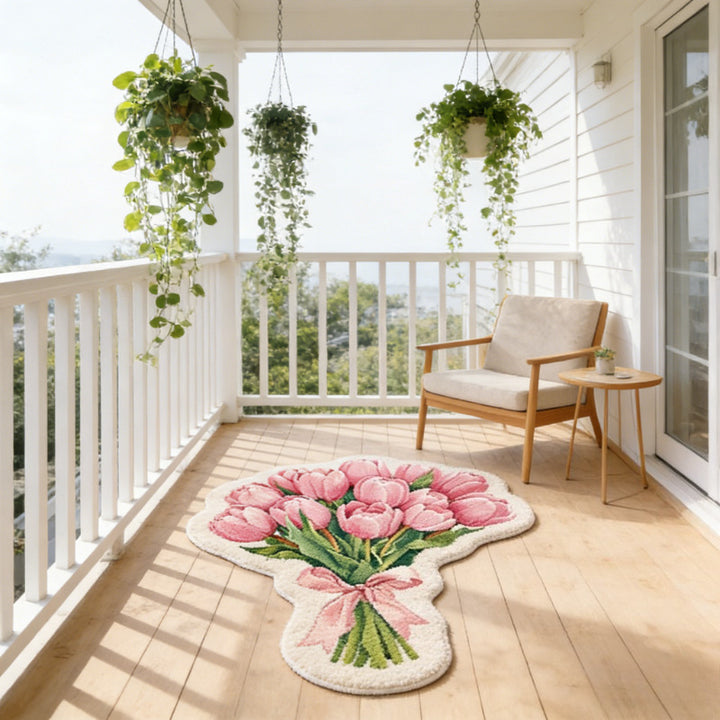 Floral Bouquet Decorative Area Rug for Home