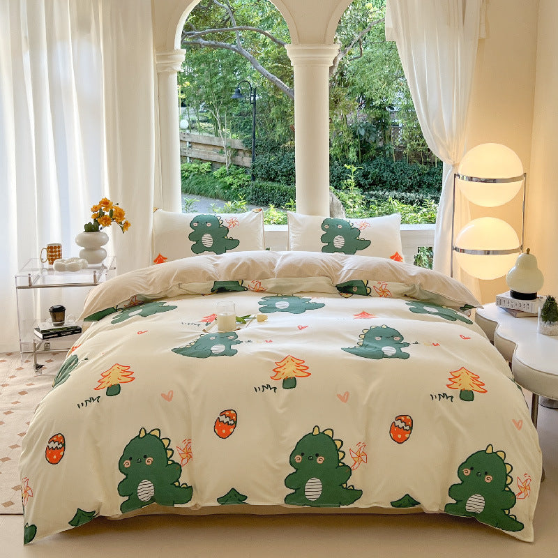Playful Cartoon-Themed Duvet Cover Set