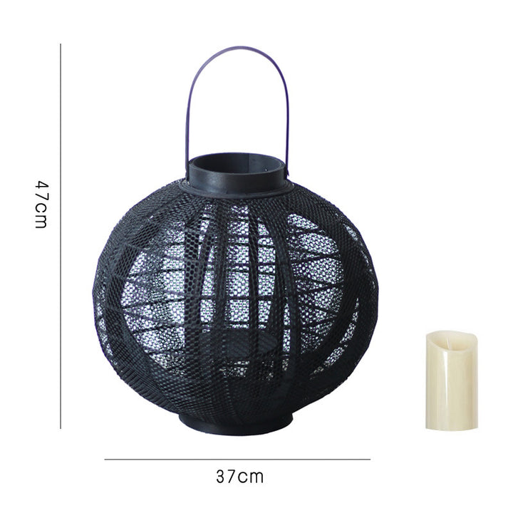 Decorative metal lantern with handle