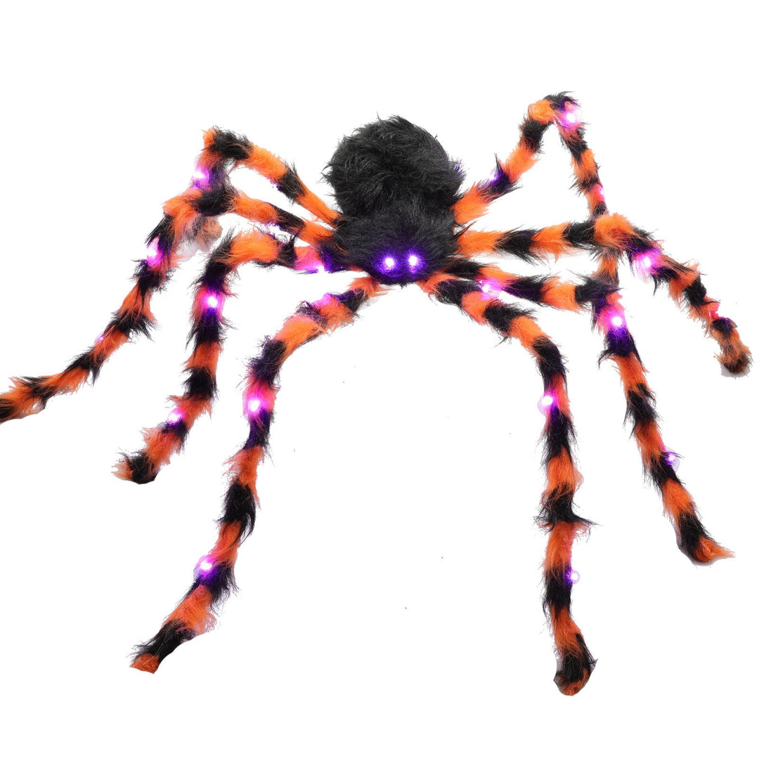 Creepy Halloween Spider Decoration with LED Lighting