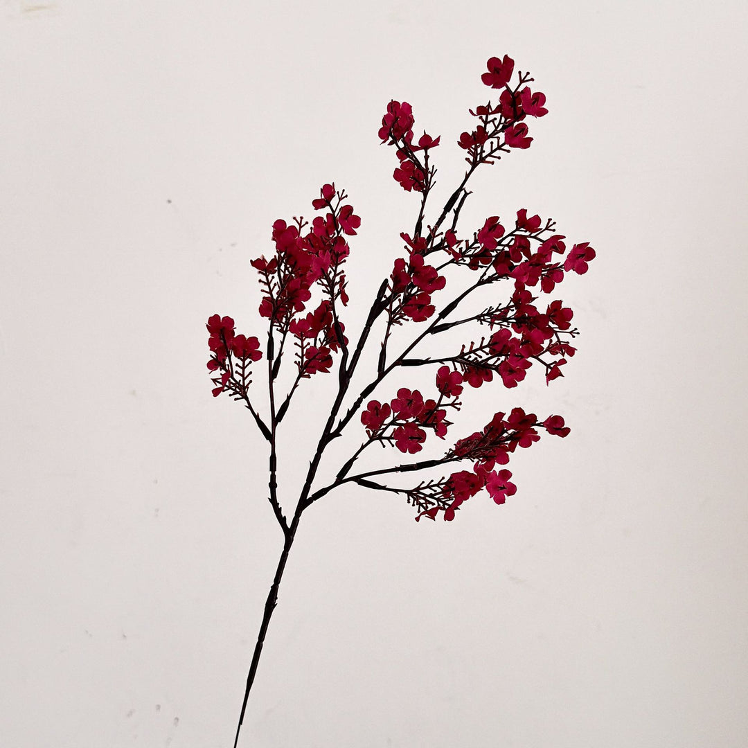 Decorative artificial flower branch