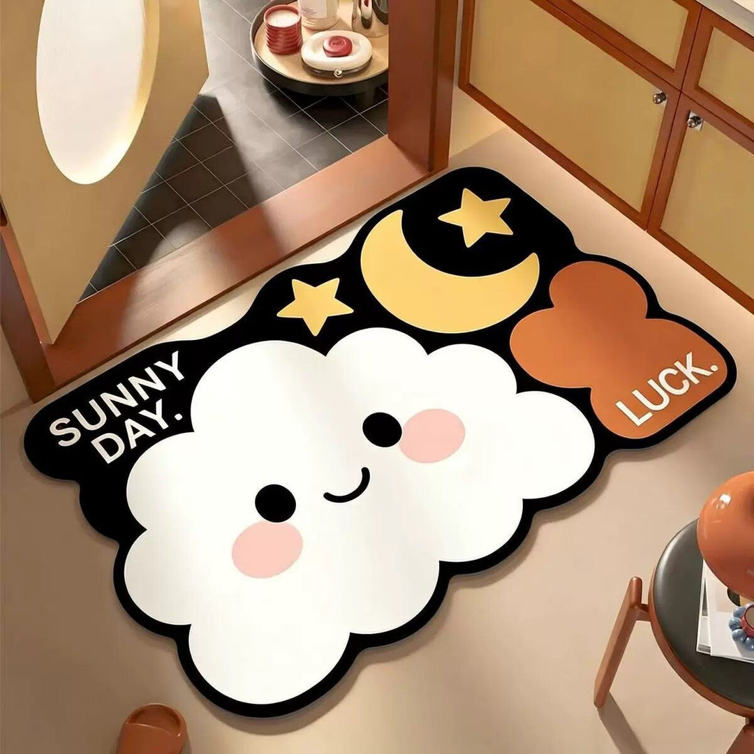 Playful Puzzle-Themed Area Mat