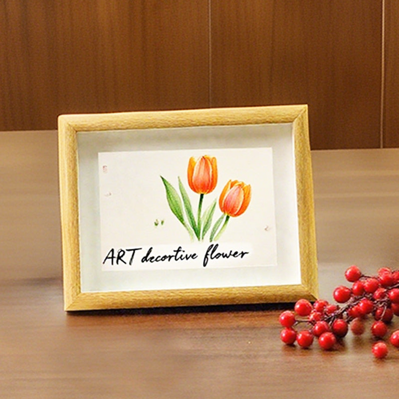 Artistic Flower Illustration Picture Frame