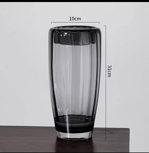Elegant Vertical Glass Vase