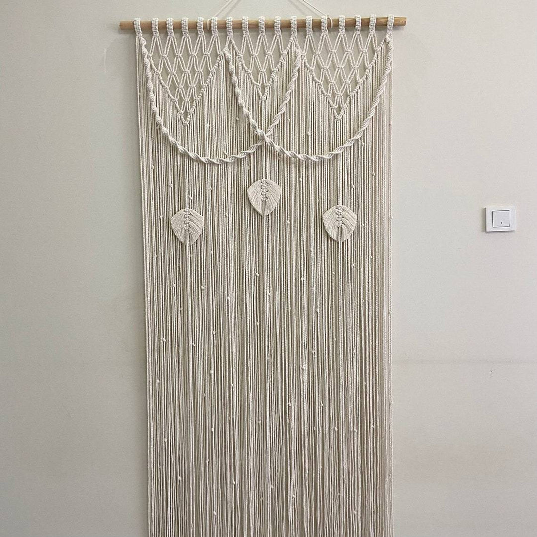 Macrame Leaf Motif Wall Hanging