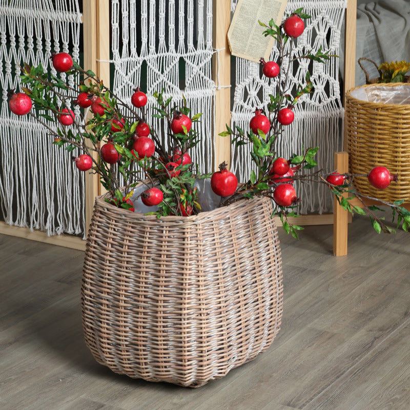 Large Handmade Laundry Basket with Natural Design