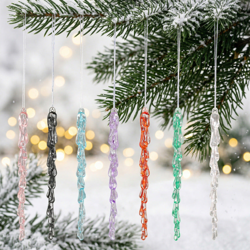 Decorative Christmas lights string with icicle design
