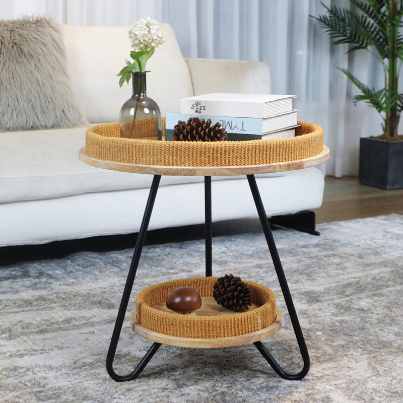 Modern side table with practical storage compartment