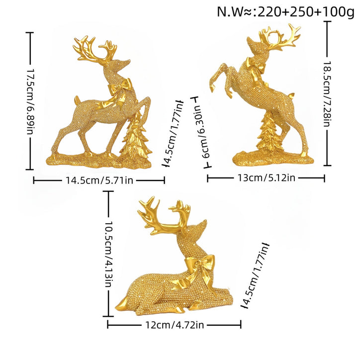 Luxurious Reindeer Sculpture