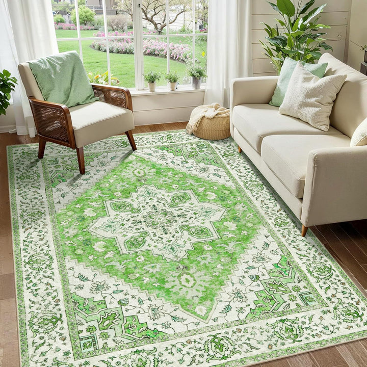 Floral Pattern Area Rug for Living Room
