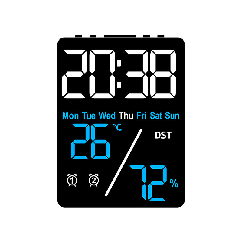 Digital Multifunction Alarm Clock with Hygrometer and Temperature Display