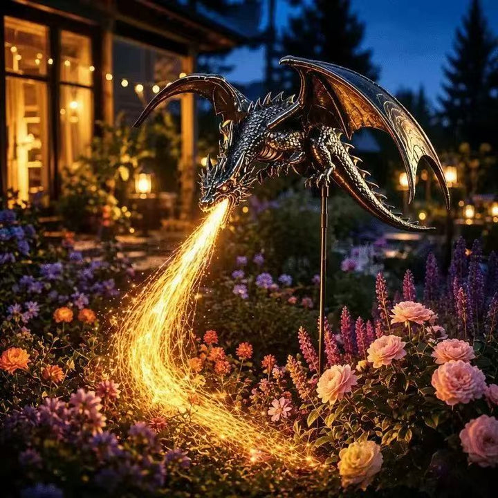 Decorative dragon lamp with LED effects