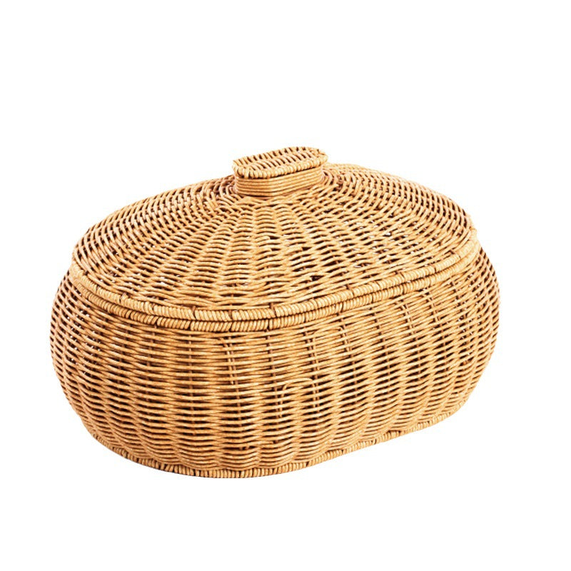 Woven Storage Container with Lid